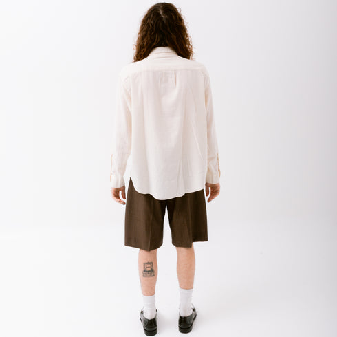 Mfpen Generous Shirt Peeled Ivory M324-037 Fit Back Degli Uberti